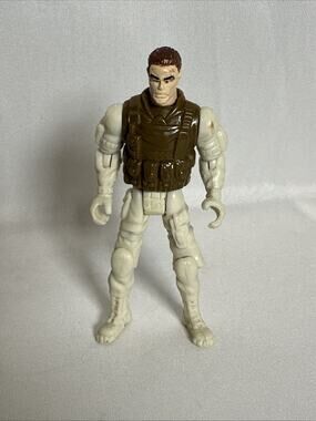 (1) Vintage Chap Mei 4" Soldier Action Figure Soldier White Winter